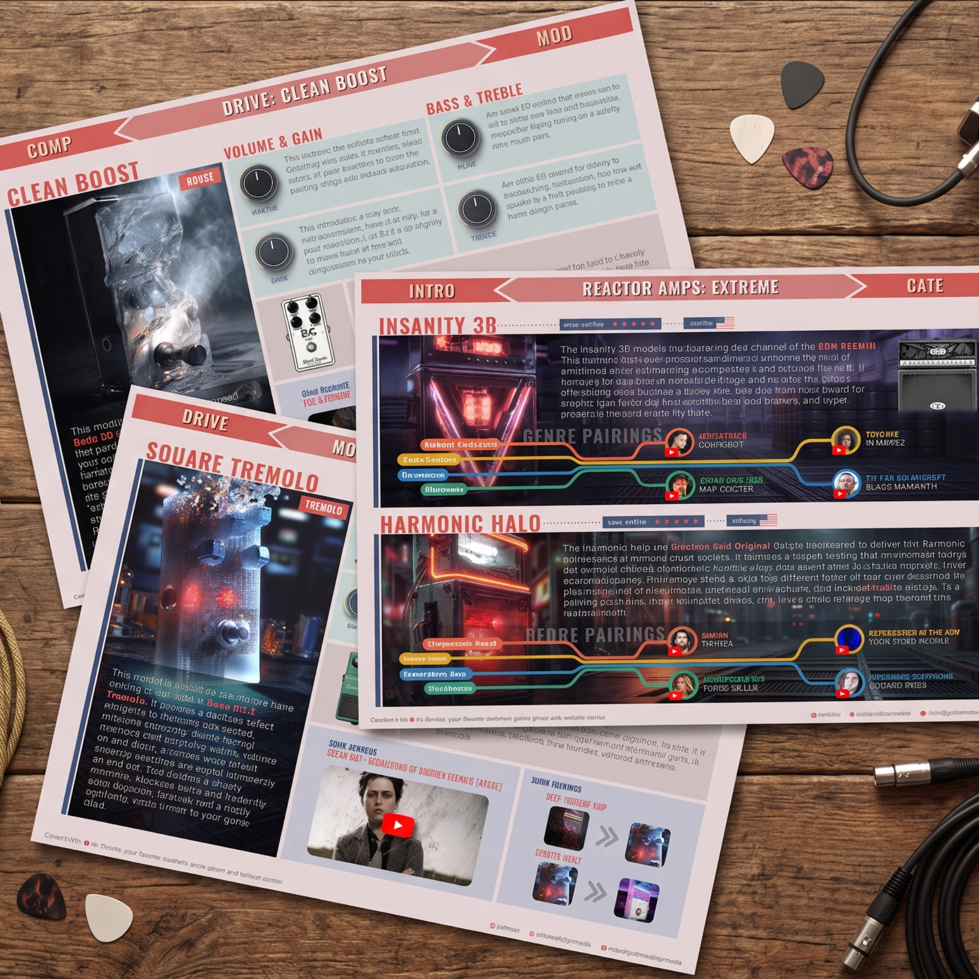 The Reactor Tone Guide displayed on a tablet